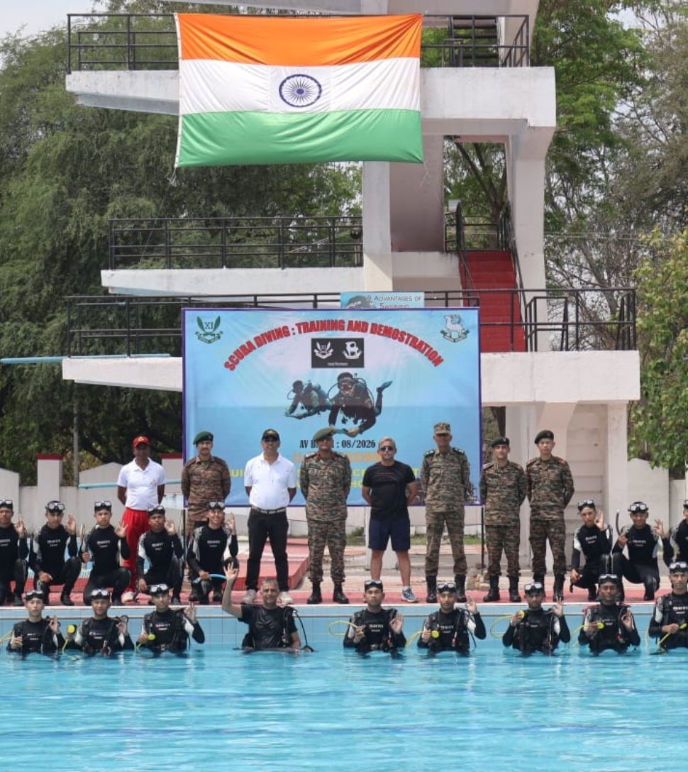 Indian Army conducts scuba diving training session for Agniveers in Lucknow